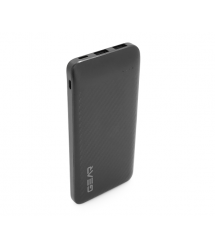PowerBank GEAR 10000mAh 10W, Led indicator, 1*Type-C, 2*USB-A+1*micro-USB, Total Output 5V-2.1A, Black