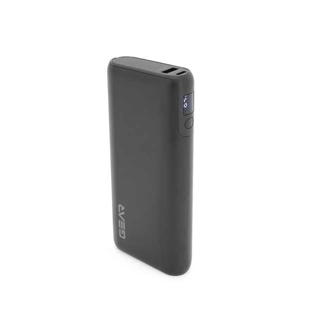 PowerBank GEAR 20000mAh PD70W Display, 2*Type-C, 1*USB-A, Total Output PD45W+5V-3A, Black