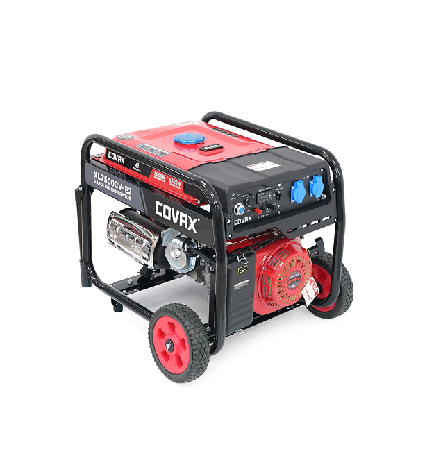Генератор бензиновий COVAX XL7500CV-E2, 5.0kW, однофазний 220V, 50Hz, DC12V, 13HP, Electric Starter, tank 25L, 690x535x555mm
