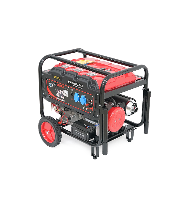 Генератор бензиновий COVAX EPH10000E2-GAS, 7.0kW, бензин - газ, однофазний 220V, 50Hz, DC12V, 18HP, Electric Starter, tank 25L,