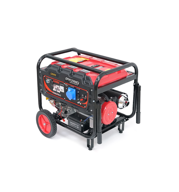 Генератор бензиновий COVAX EPH12500E2, 8.0kW, однофазний 220V, 50Hz, DC12V, 18HP, Electric Starter, tank 25L, 705x560x570mm, 86k
