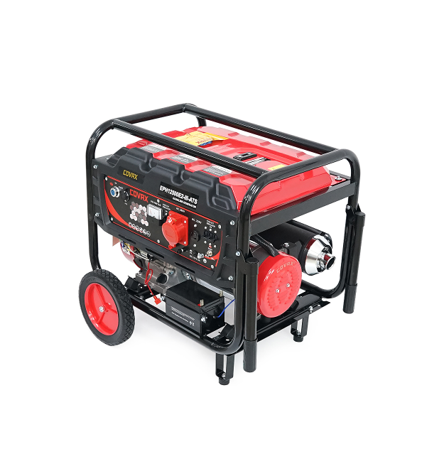 Генератор бензиновий COVAX EPH12500E2-lll-ATS, 8.0kW, 220V-380V, 50Hz, DC12V, 18HP, Electric Starter, tank 25L, 705x560x570mm, 8
