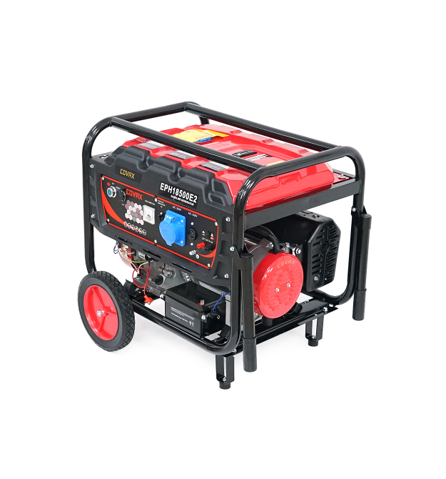Генератор бензиновий COVAX EPH18500E2, 9.0kW, однофазний 220V, 50Hz, DC12V, 20HP, Electric Starter, tank 25L, 705x560x570mm, 88k