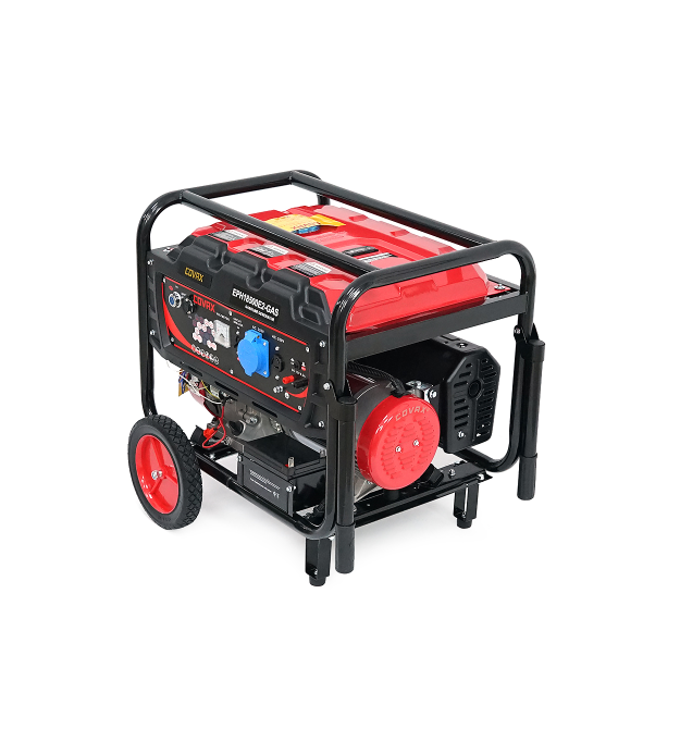 Генератор бензиновий COVAX EPH18500E2-GAS, 9.0kW, бензин - газ, однофазний 220V, 50Hz, DC12V, 20HP, Electric Starter, tank 25L,