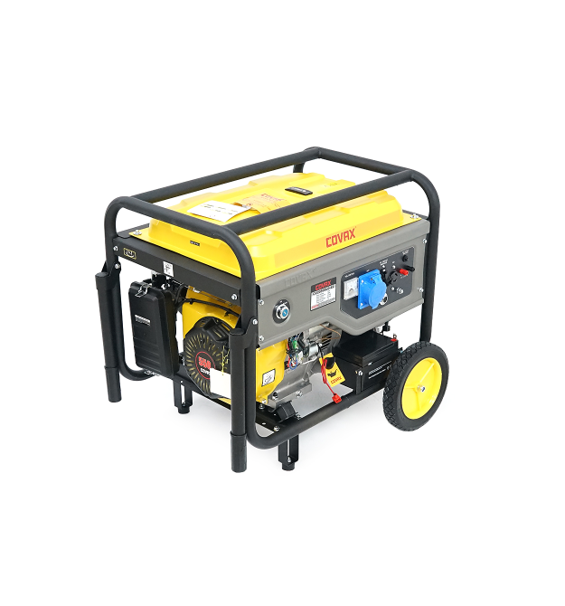 Генератор бензиновий COVAX CV20500LD-E2, 9.5kW, однофазний 220V, 50Hz, DC12V, 21HP, Electric Starter, tank 25L, 710x535x555mm, 9