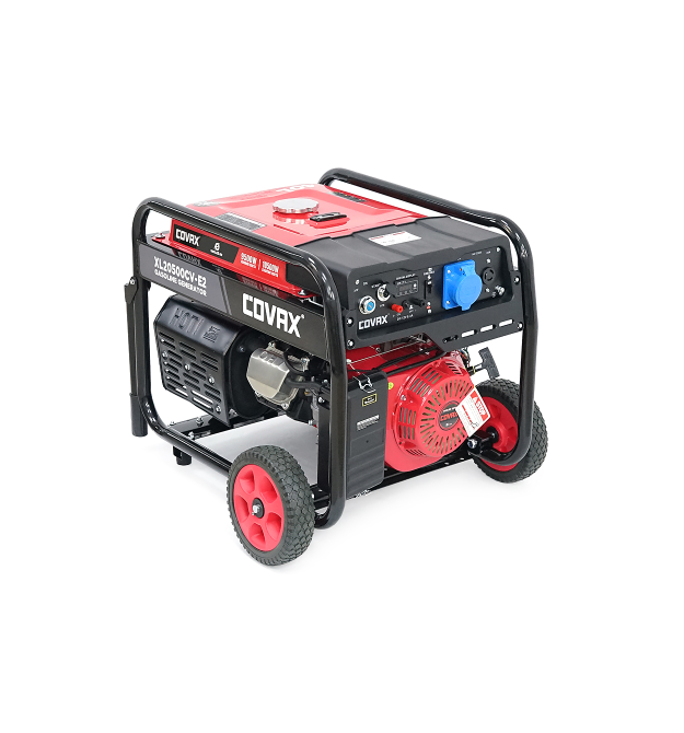 Генератор бензиновий COVAX XL20500CV-E2, 9.5kW, однофазний 220V, 50Hz, DC12V, 21HP, Electric Starter, tank 25L, 710x535x555mm