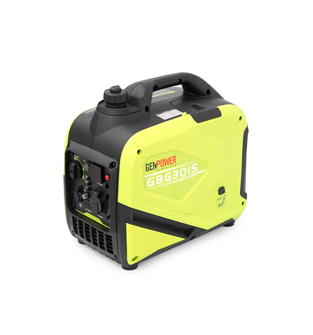 Генератор інверторний Бензиновий Genpower GBG 30IS 2.4kW (3kVA), однофазний, 230V, 50Hz, DC12V. об&aposєм 5,6л., АКБ у комплект