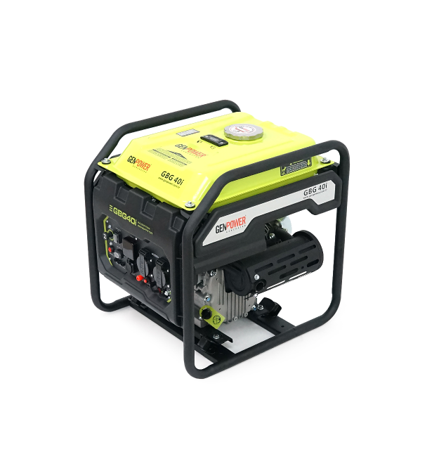 Генератор інверторний Бензиновий Genpower GBG 40I 3.2kW (4kVA), однофазний, 230V, 50Hz, DC12V. об&aposєм 15.0л. АКБ у комплект н