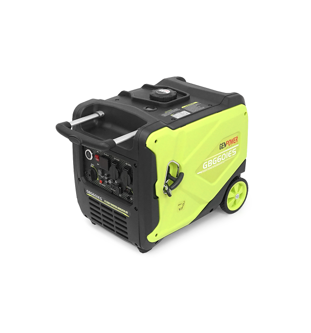 Генератор інверторний Бензиновий Genpower GBG 60IES 4.8kW (6kVA), однофазний, 230V, 50Hz, DC12V. об&aposєм 15.0л. витрата 0,374L