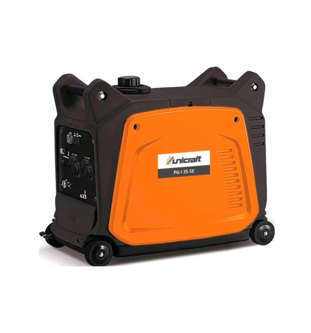 Генератор інверторний Бензиновий UNICRAFT PG-I 35 SE, 2.8kW (3.1kW), однофазний, 220V, 50Hz, об&aposєм 7.5л
