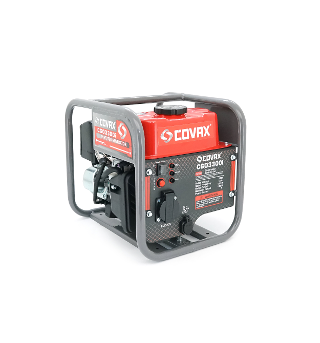 Генератор інверторний бензин COVAX CGO3300i, 1.5kW, однофазний 220V, 50Hz, 4-stroke, бак 2.3L, 341х285х315mm, 10kg