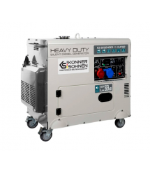 Генератор ДИЗЕЛЬНИЙ Konner&ampampSohnen KS 9200HDES-1 - 3 ATSR, 7kW (7,5kW), однофазний+трифазний режим, 220V, 50Hz, об&aposєм 2