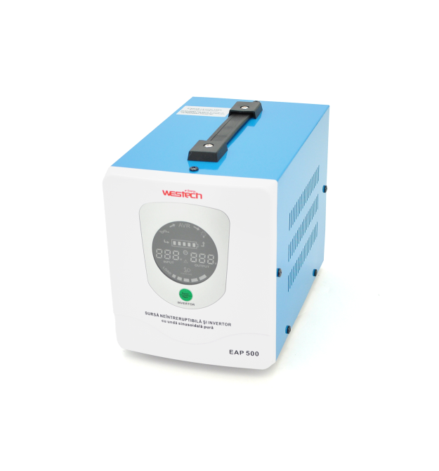 ДБЖ з правильною синусоїдою Westech EAP Energy-800VA - 560W 12V, однофазний, напольного монтажу, LED дисплей, DC150-270V, AC2308