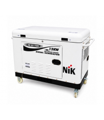 Генератор дизельний NIC DG17000, 3-фазний 230 - 380V, 50Hz, 12kW, бак 25 л, витрата 3.1 л - год, пуск: стартер - AVR, 1280х710х8