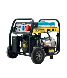 Генератор бензиновий FULL FGL12000LE3, 3-фазный 380 - 220V, 50Hz, 12kVA - 9.6kW, бак 28 л, расход 3 л - ч, пуск: ручной - старте