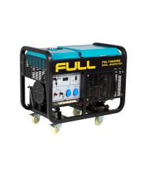 Генератор дизельний FULL FDL13500SE3, 3-фазний 230 - 400V, 50Hz, 13.75kVA - 11kW, бак 25 л, витрата 3,5 л - год, пуск:стартер (б