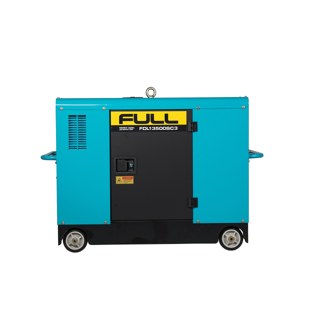 Генератор дизельний FULL FDL13500SС3, 3-фазний 230 - 400V, 50Hz, 13.75kVA - 11kW, бак 55 л, витрата 3,5 л - год, пуск: стартер (