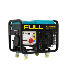 Генератор дизельний FULL FDL16500SE3, 3-фазний 230 - 400V, 50Hz, 16.5kVA - 12kW, бак 50 л, витрата 4 л - год, пуск: стартер (без