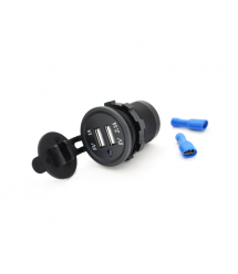 АЗУ KWG-Р15-S, 12-24V, 2x USB, 5V, Black, Box