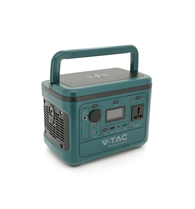 Портативне джерело живлення V-TAC VT-606, 500W, ( 26.2Ah - 21.6V 568Wh)(275x170x200) 5.4kg