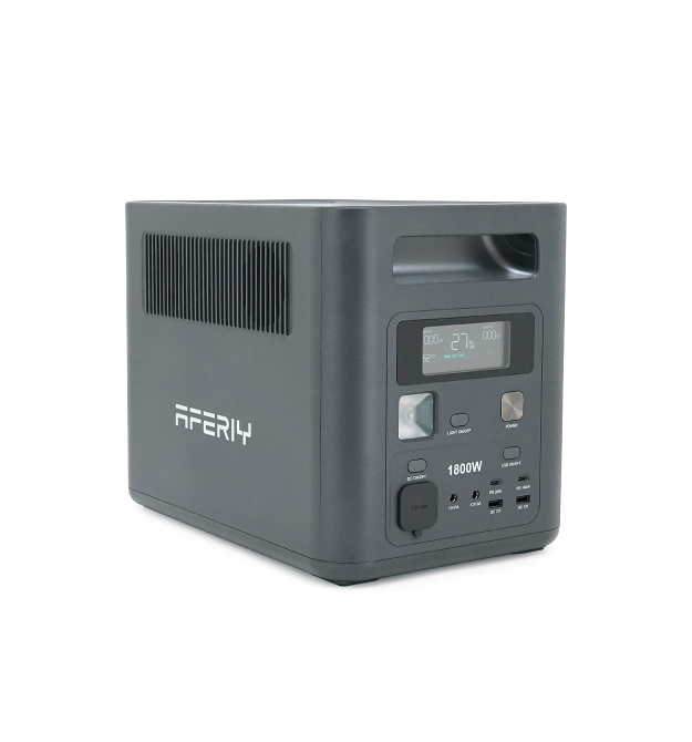 Портативная станция AFERIY AF-P180, LiFePO4 1024Втч. (max1800)Вт, XT60 MPPT 11.5-50В-20А(500W), 4xAC 220v. LED. 2-USB-A 18W , 2x