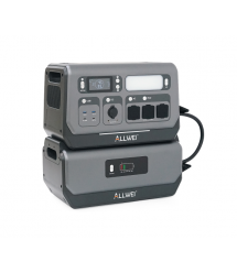 Портативная зарядная станция ALLWEI SGR-PPS2400-2PRO+BAT, 2400W - 4096Wh LiFePO₄, MPPT 500W max ХТ60 - 12 - 60 В - 10 А, 2xDC552