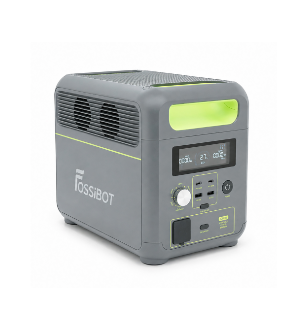 Портативна зарядна станція FOSSiBOT F1200, 1200W - 1024Wh LiFePO₄, MPPT 200W max, CarPort-12V-10A, 2xAC230V, 2xUSB-A-18W, 2xUSB-