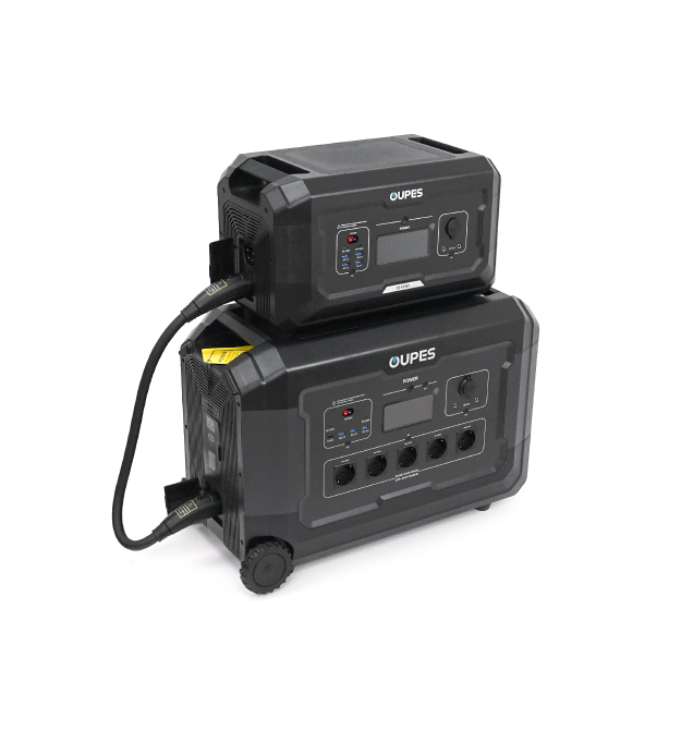 Портативний джерело живлення OUPES S3+S2, LiFePO4, 3600W, PEAK 7000W, 5120Wh, 3500 циклів, MPPT 2100 Вт, 5xAC190-250 В 16 А, 4xU