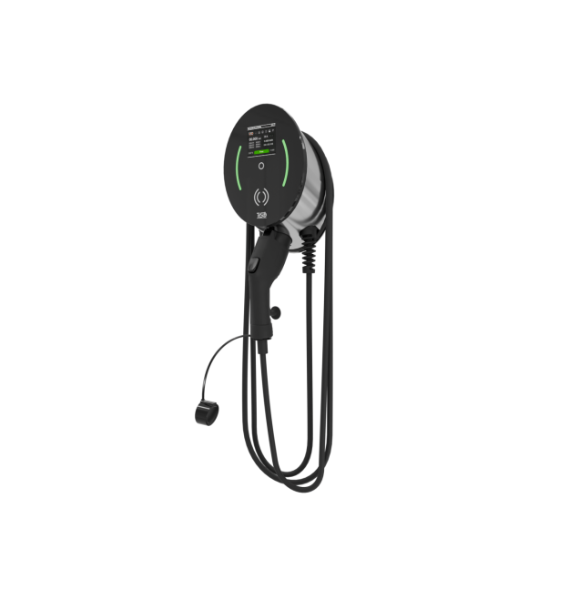 Однопортова трифазна зарядна станція TISO EVC-V1R-3F-32A-T2, Type 2, 3x32А, 22 kW, 400VAC, WI-FI, ІР54, 343х214х123 мм