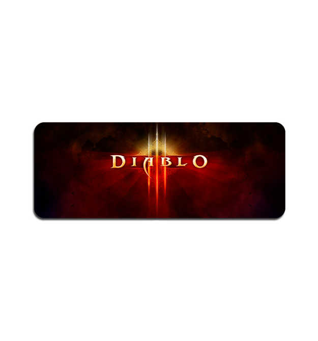 Килимок 400*900 тканинний Diablo6 з боковою прошивкою, товщина 2 мм, Пакет