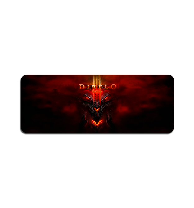 Килимок 400*900 тканинний Diablo7 з боковою прошивкою, товщина 2 мм, Пакет