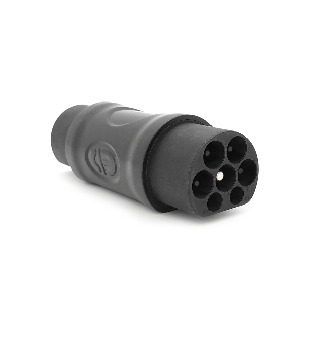 Адаптер перехідник для заряджання електромобіля Type2-GBT, 7Pin,380V, IP55, Black