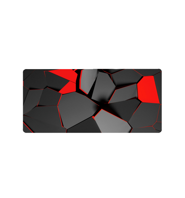 Килимок 300*800 тканинний Abstraction 3D з боковою прошивкою, товщина 3 мм, Пакет