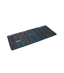 Килимок 300*700 тканинний Shortcut keys-2 з боковою прошивкою, товщина 2 мм, Black, Пакет