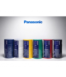 Ізолента ПВХ PANASONIC 0,125мм * 18мм * 20м (біла), діапазон робочих температур: від 0 С до + 90 С, Вогнестійка, 8 штук в упак