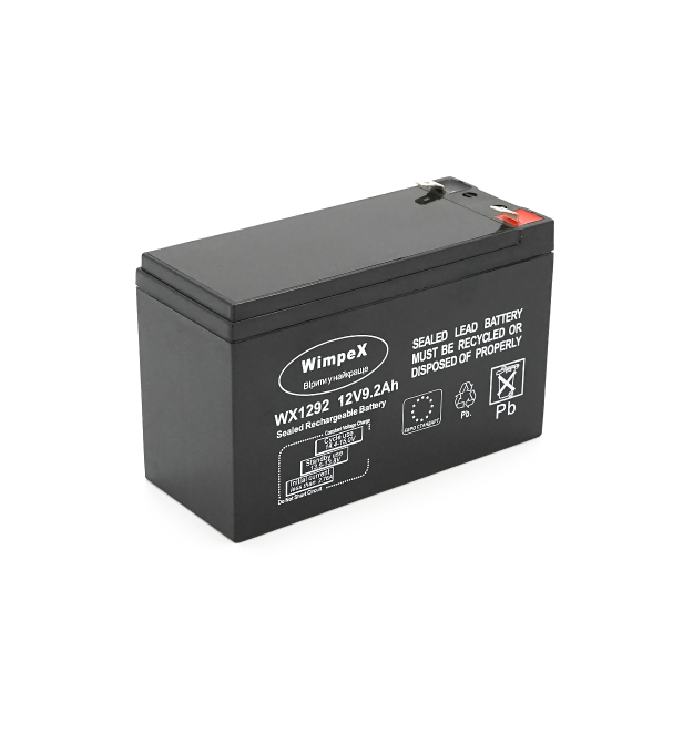 Акумуляторна батарея Wimpex 12 V 9.2 Ah (150 x 65 x 95 (100)), 2.0kg Black Q10 - 480
