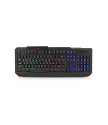 Клавіатура USB XSTRIKE XS-1022, довжина кабелю 150см, RGB підсвічування, Eng - Укр - Рус, 460х175х35 мм, Black, 105к, Q20