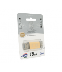 Флеш-накопичувач T&ampampG 009 Star A, USB 3.0+Type-C, 16GB, Metal, Blister