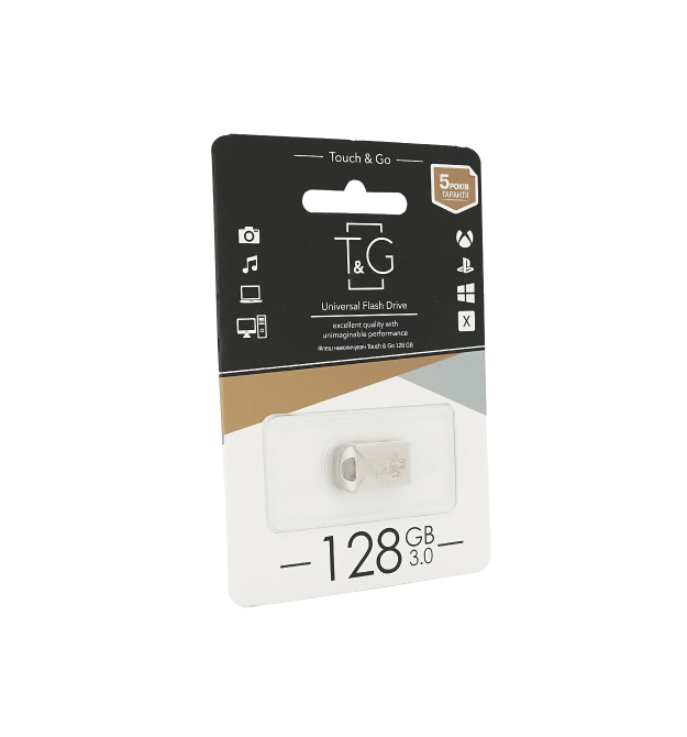 Флеш-накопичувач T&ampampG 106, USB 3.0, 128GB, Metal, Blister