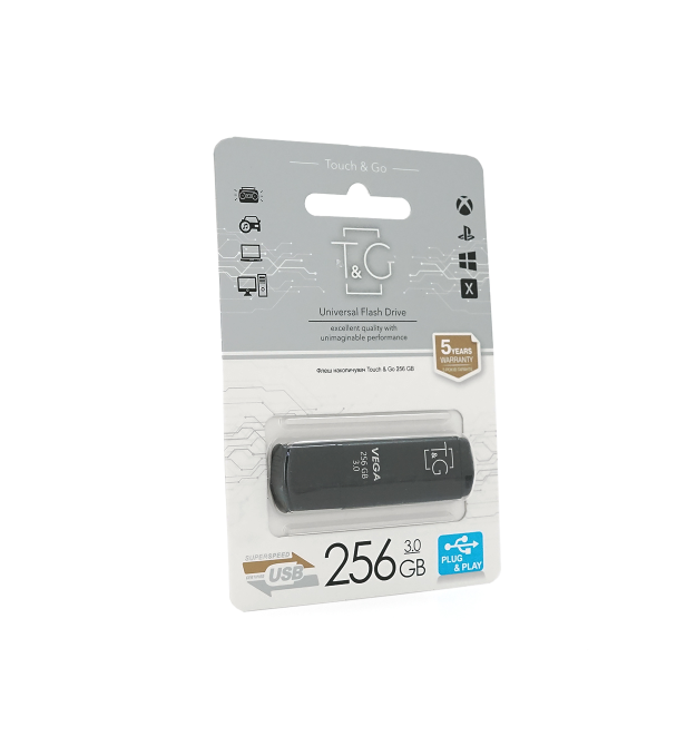 Флеш-накопичувач T&ampampG 121 Vega, USB 3.0, 256GB, Metal, Blister