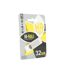 Флеш-накопичувач Hi-Rali Fit, USB 2.0, 32GB, Metal, Blister