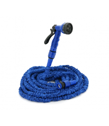 Шланг Садовий KY-300B, 8.8-30м - 100ft, + розпилювач, насадка на кран, Blue, Box