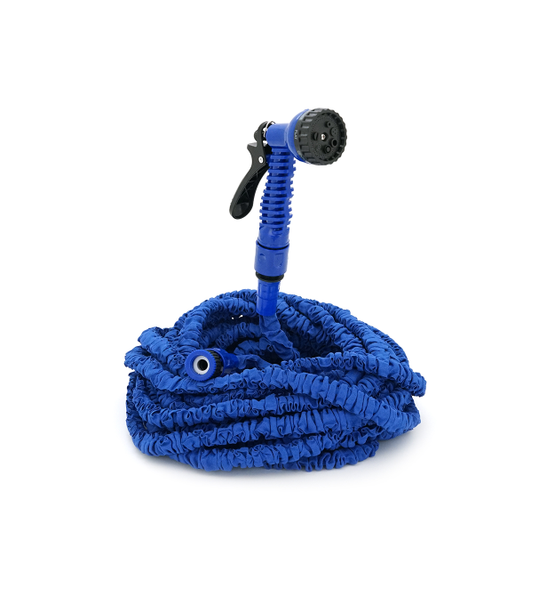 Шланг Садовий KY-450B, 15-45м - 150ft, + розпилювач, насадка на кран, Blue, Box