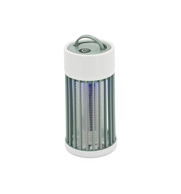 Лампа-знищувач комарів та мух Thunderbolt KY-004G, охоплення 360, акб 1600mAh, UV-лампа 365нм, біла, 145*65мм