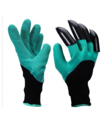 Гумові рукавички з кігтями для саду та городу Garden Genie Gloves