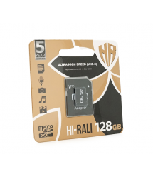 Карта пам&aposяті Hi-Rali microSDHC Class 10 UHS-I, з адаптером, 128GB, Blister