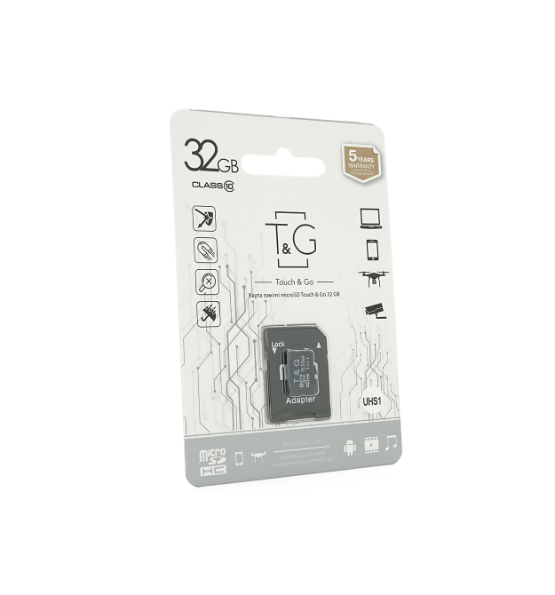Карта пам&aposяті T&ampampG microSDHC Class 10 UHS-I, з адаптером, 32GB, Blister