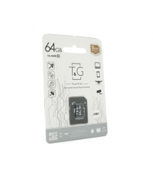Карта пам&aposяті T&ampampG microSDHC Class 10 UHS-I, з адаптером, 64GB, Blister