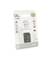 Карта пам&aposяті T&ampampG microSDHC Class 10 UHS-3, з адаптером, 128GB, Blister
