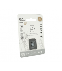Карта пам&aposяті T&ampampG microSDHC Class 10 UHS-3, з адаптером, 512GB, Blister
